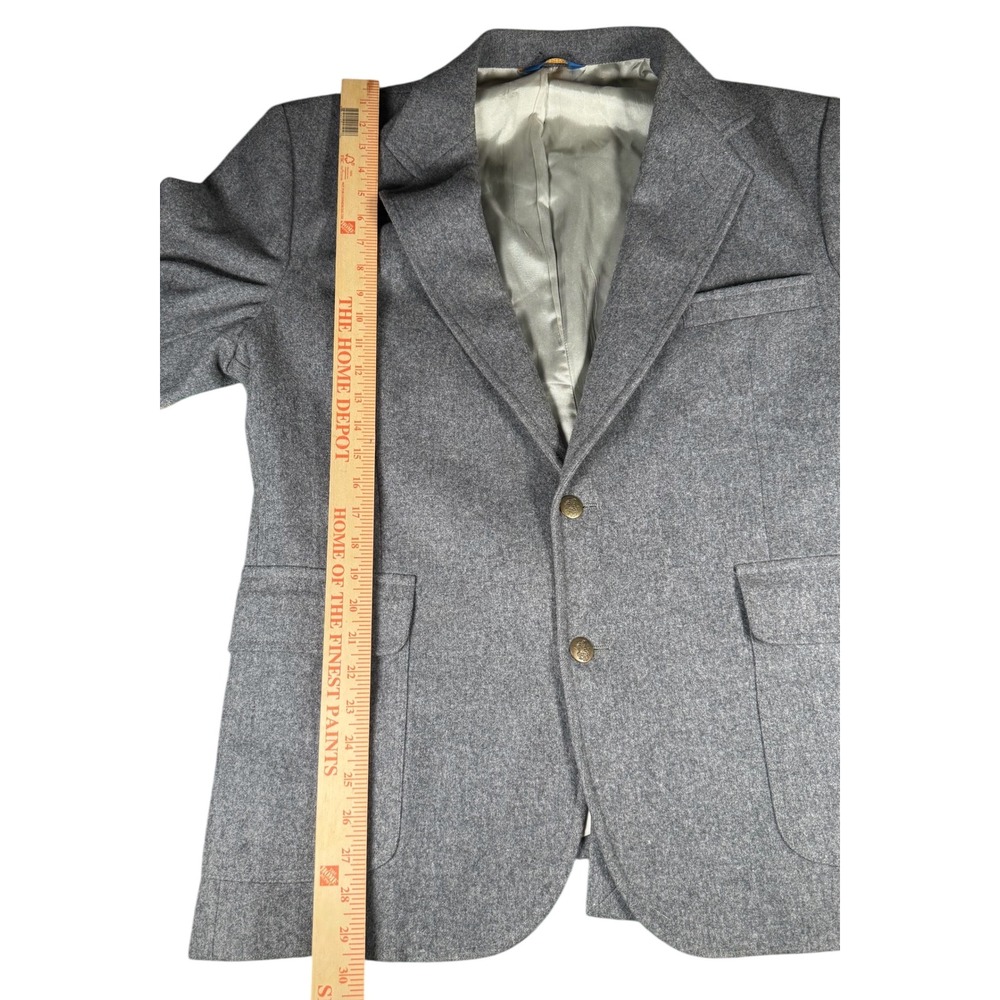 Pendleton Woolen Mills Gray 100% Virgin Wool Blazer Men's Size 44 Coat Jacket - Picture 8 of 8
